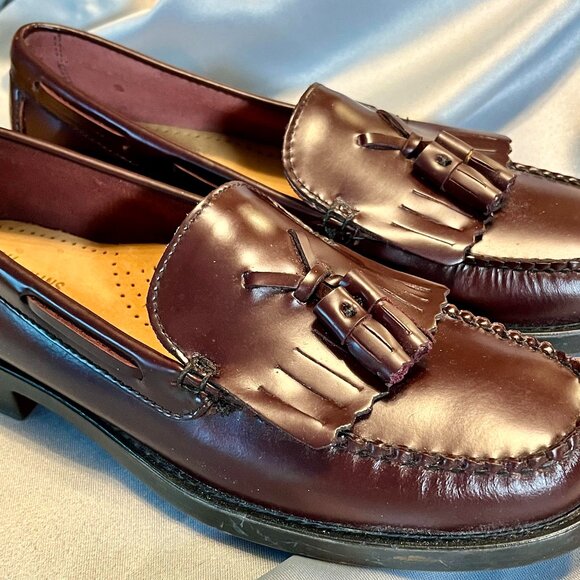Brand New! Women's G.H. Bass & Co. Weejun Layton Leather Tassel Loafers Size 8.5 - Picture 1 of 9